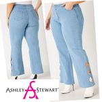 Ashley Stewart  Women's Blue Jeans with Button Detail Size 20 
1% Spandex Photo 1