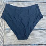 Aerie NWT  size medium black high rise bikini bottom swim cheeky Photo 7