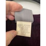 VTG Rabbit Designs Burgundy Sparkle Button Front Cardigan Tunic Petite Size 8 Purple Photo 3