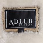 Adler Collection Coat Suede Leather Hooded Fleece Lining Pockets M Tan Size M Photo 5