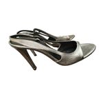 Balenciaga Leather Slingback Sandals Metallic Sandals, Shoes Size 361/2 US 6 Photo 2