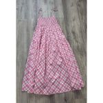 SWF A Line Dress in Cottage Pink Plaid Cotton Smocked Sundress Size‎ Small Photo 1