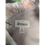 &merci Floral Cropped Top Fun Bow Pink Gray Shiny Textured Evening Wedding Going Out Photo 8