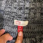 LEI Charcoal and Black Cowl Neck sweater Dress Gray Size M Photo 1