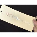 BCBGeneration  Black Faux Leather & Ruffle One-Shoulder Dress Size 10 NWT Photo 7