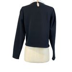 ZARA  puff sleeve high neck sweatshirt Photo 2