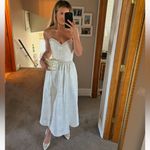 V. Chapman White Lucia Corset midi dress bridal Size 4 Photo 4