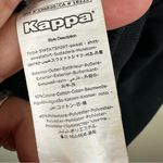 Kappa  Sweatshirt Womens Large Black Logo Cropped Long Sleeve Streetwear Top Photo 6