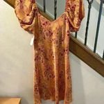 All in Favor Salmon Multi Floral Dress Photo 1