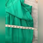 NWT Toofan Size 2X Jade Green Long Sleeve Pearl Button Front Tiered Shift Dress Photo 10