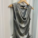 White House | Black Market Cowl Neck Shimmery Women’s Knee Length Dress Size 4 Photo 6