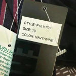 Eric Casual Striped navy/wine Dress Pants Womens Size 10 New with Tags Blue Photo 4