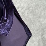 Sympli Shirt Women 12 Purple Velvet Blouse Whimsy Gothic Witchy Dark Fairy Gypsy Photo 4