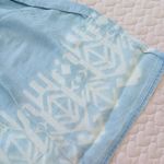 Lovestitch NWT Love Stitch Mini Skirt Size L Smocked Elastic Waist Blue Chambray Photo 2