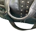 Michael Kors Real Black Leather Handbag, Silver Studs & Accents. EUC Photo 5