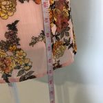 A New Day NWOT Pink Gold floral Print Button Up Blouse Top Photo 5