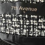 7th Avenue Skirt Women S Black White Tweed Fringe Mini Preppy Old Money Corpcore Photo 3