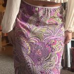 vintage purple patterned skirt Size 14 Photo 5