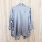 Chico's Womens Beaded Sunrise Jacket Size M Silver Open Front Quiet Luxury Chic Photo 3