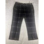 Democracy  plaid ab technology dress pants plaid tapered leg  Cropped‎ Belted 16 Photo 1