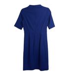 COS  Cobalt Blue Wool Blend Sheath Dress Photo 2