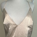 Nasty Gal women’s nude silky dress size 4 Photo 1