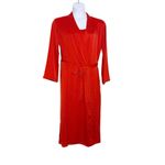 Auden Red Robe & Slip Dress Set Size M Size M Photo 1