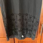 Johnny Was Vineyard Cover Up Tank Dress Semi Sheer Eyelet Black Size XS NEW Photo 2