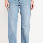 Old Navy Mid-Rise Slouchy Straight Jeans Photo 0