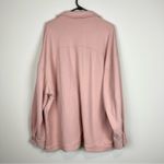 NAP Loungewear Pink Oversized Casual Shirt Jacket Shacket Size Medium Photo 7