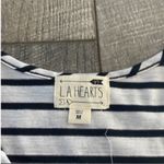 LA Hearts  Blue and White Striped Tank Top Size Medium Photo 5