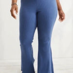 Aerie  Kick-It Ribbed Super Flare Leggings Photo 0