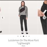 Lululemon NWOT women’s On The Move casual work Pants Photo 2