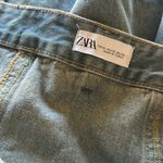 ZARA NWT  Bloggers Fave Crop Mini Pleated Denim Skirt XL Photo 5