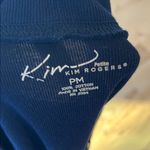 kim rogers Navy Blue Knit Comfy Open Cardigan Sweater Photo 5