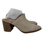 Dolce Vita Tendle Beige Snake Embossed Western Pointed Toe Mules 10 Photo 1