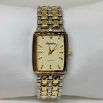 Capezio Copezio gold silver tone quartz watch 25mm case link bracelet 7.5” running Photo 0