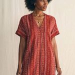 Faherty Women's Red Sanibel Basketweave Dress Photo 8