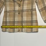 PHD Vintage Tan and Cream Blazer Classic Plaid Design Photo 3