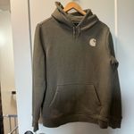 Carhartt Women's  Clarksburg Relaxed Fit Midweight Logo‎ Sleeve Graphic Hoodie M Photo 1