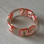 Urban Outfitters NWT chunky resin apple slice clear ring Photo 0