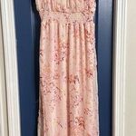 Monteau NWT  Los Angeles Pink Floral Maxi Dress Size XL Photo 0