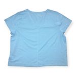 J.Crew  Womens Blue Short-sleeve V-neck girlfriend tee Photo 2