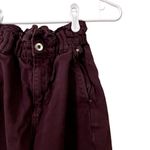 ZARA plum purple mom jeans classic cinched waist comfortable cotton pants trendy Photo 1