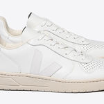 VEJA  x Free People V-12 White Leather Sneakers Casual Athletic size 8/39 Photo 0