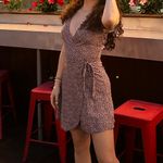 Aerie  floral Patterned Wrap Dress Photo 6