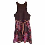 Free People  Floral Embroidered Sleeveless Wool Winter Dress Small Dreamy Patchwork Boho Photo 13
