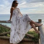 ZARA  dress maxi oversize fit boho blogger prints casual summer vacation wedding Photo 0