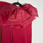 Chicwish  Bowknot Strapless Mermaid dress in Burgundy Photo 2