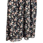 RSQ Women’s black floral spaghetti strap tie back mini chiffon dress size medium Photo 5